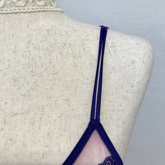 Anthropologie Real Underwear NWT Triangle Mesh Bra Women S - Picture 3 of 15